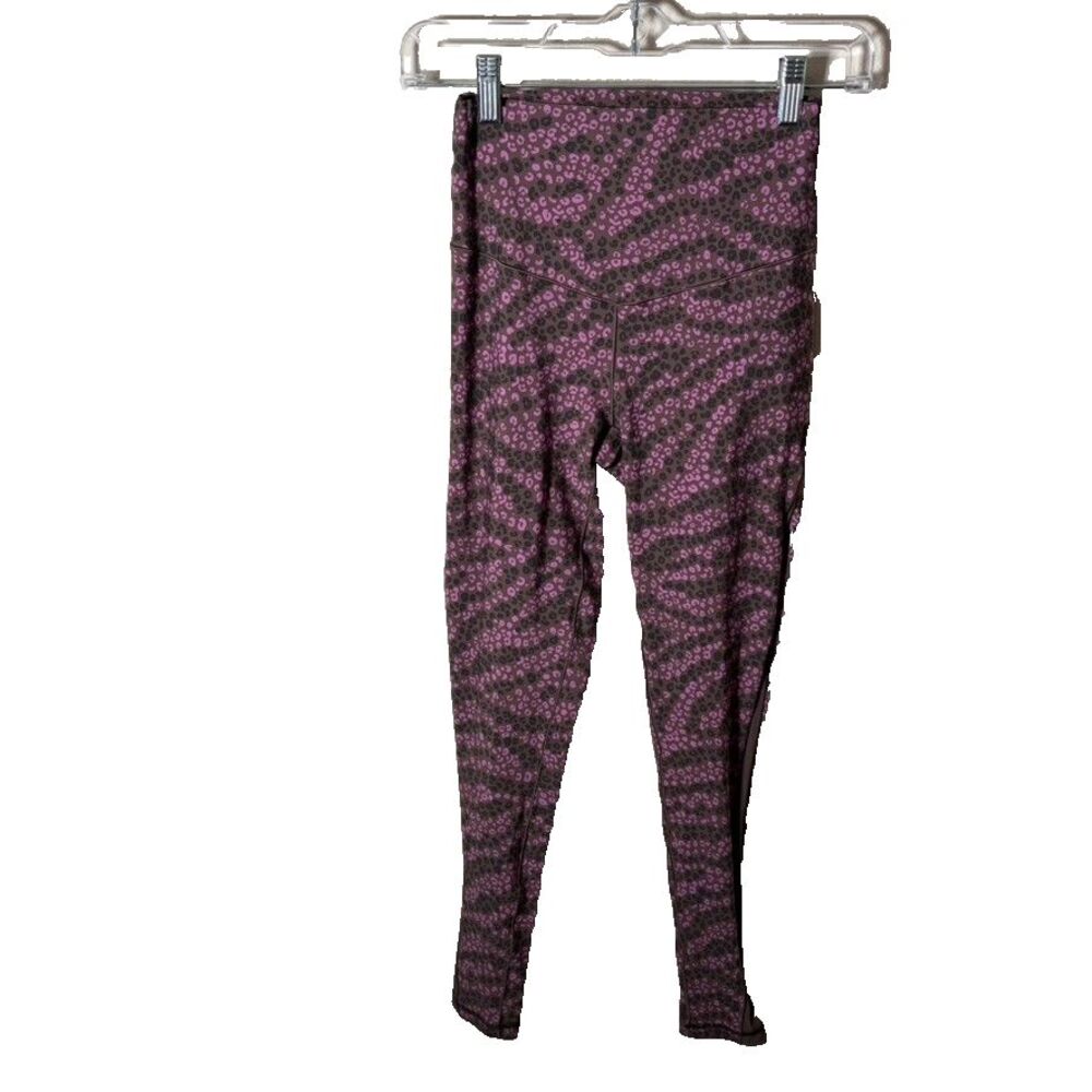 Aerie Leggings Women's Medium Real Me Printed 7/8 Colorful Cheetah Printed